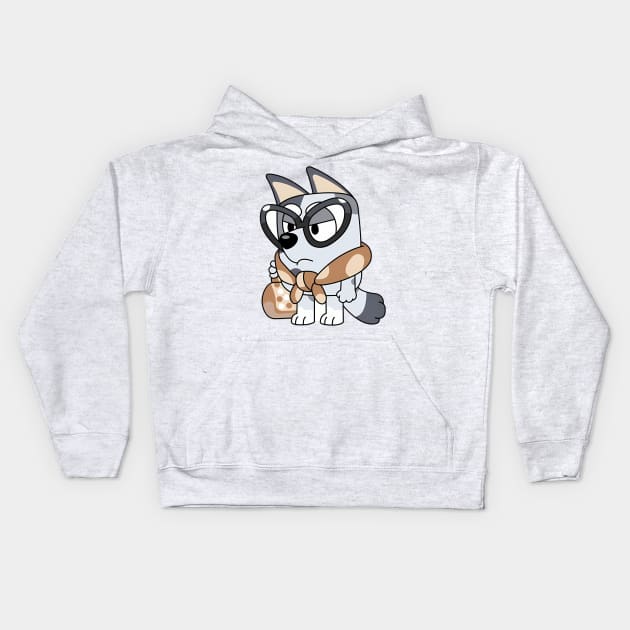 Bluey MUffin Design 3 Kids Hoodie by EcoEssence